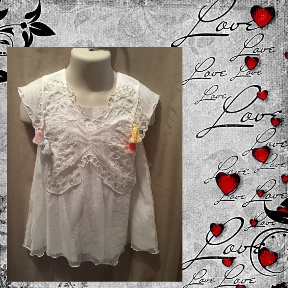 Chloe lace top girl’s. NWOT - Picture 3 of 7